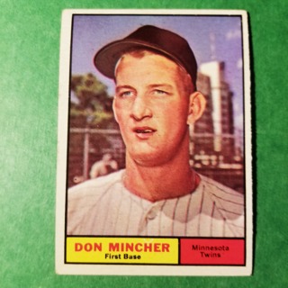 1961 - TOPPS BASEBALL CARD NO. 336 - DON MINCHER - TWINS