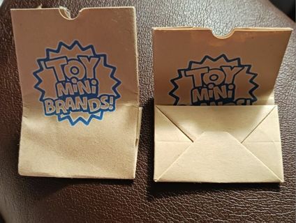 Toy Mini Brands Paper Grocery Bags x2