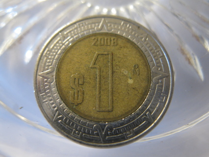 (FC-404) 2008 Mexico: 1 Peso - Bi-Metal