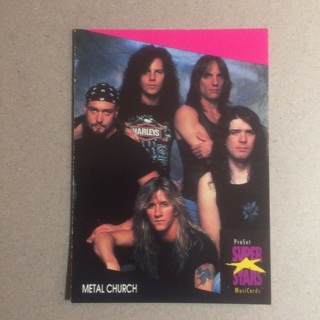 1991 ProSet Super⭐️Stars MusiCards | METAL CHURCH | Card # 319