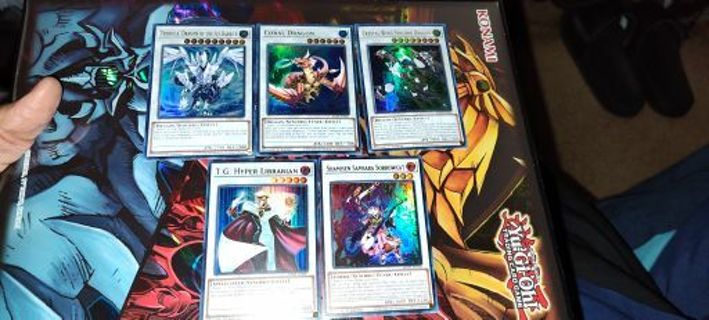 5 mint condition Ultra Rare Holo Yugioh Synchro Cards