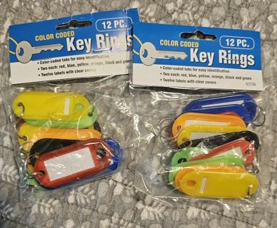 24 Key Ring Holders