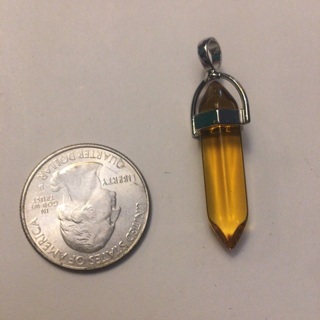 New Citrine Crystal SP Pendant Read description before bidding 