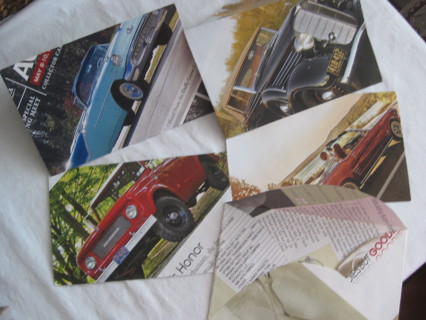 Hand crafted envelopes from classic cars Magazine, 11 envelopes