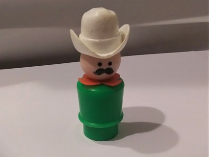 Vintage Fisher Price Little People Cowboy Western Town