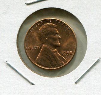 1958 P Lincoln Wheat Cent-Uncirculated