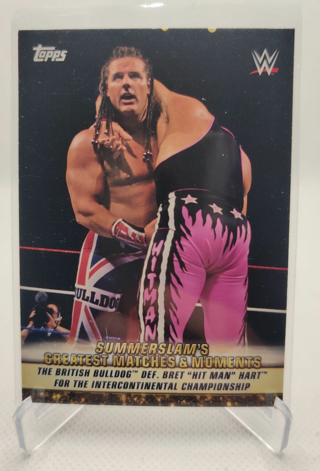 2019 Topps WWE SummerSlam Greatest Matches and Moments #GM7 The British Bulldog