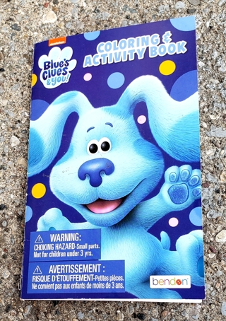 BLUES CLUES SMALL COLORING BOOK WITH STICKERS USE YOUR OWN CRAYONS STYLE 2