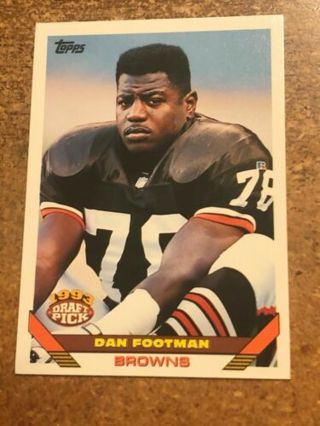 Dan Footman 1993 Topps Cleveland Browns