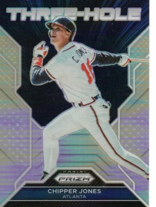 2023 Panini Prizm Chipper Jones Three Hole Refractor