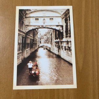 The Bridge of Sighs Post Card (A)