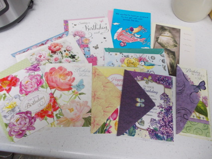 LOT of Get Well, Sympathy & Birthday Cards with Envelopes