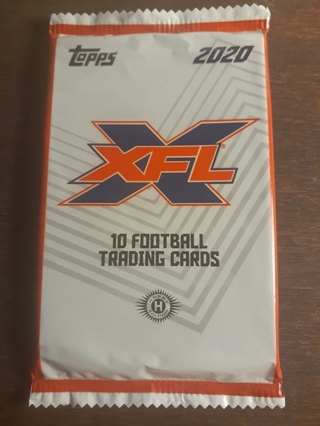 NEW Unopened TOPPS XFL 2020 10 FOOTBALL TRADING CARDS