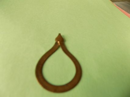 Flat chain teardrop shaped embellishment 2 inch