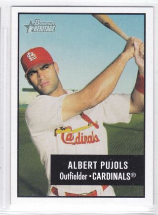 Albert Pujols 2003 Bowman Heritage St. Louis Cardinals