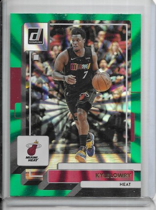 Kyle Lowry 2022-23 Donruss Holo Green Laser #73