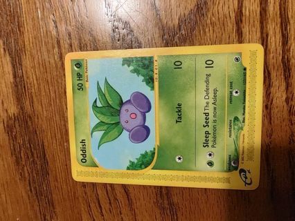 Pokemon Expedition E-Reader Set Oddish 122/165. #2