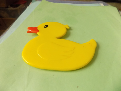 yellow duckling suction cup backed bathtub safety item 5 inch