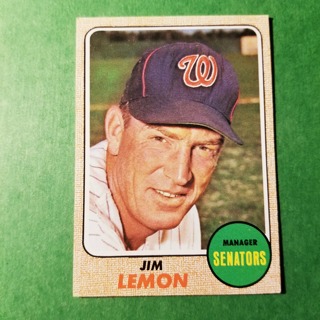  1968 - TOPPS BASEBALL CARD NO. 341 - JIM LEMON - SENATORS