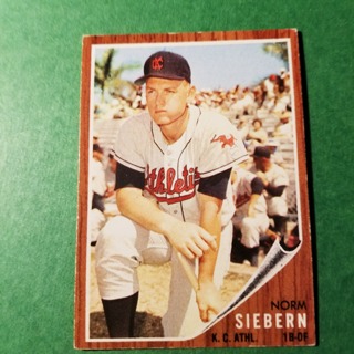 1962 - TOPPS BASEBALL CARD NO. 275 - NORM SIEBERN - A'S