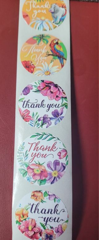 30 Thank You Stickers