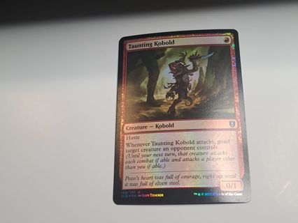 Magic the gathering mtg Taunting Kobold foil card Baldurs Gate