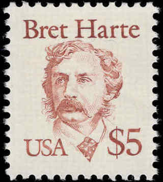 Scott # 2196 - Bret Harte $5.00  - Single Stamp - MNH - 1987