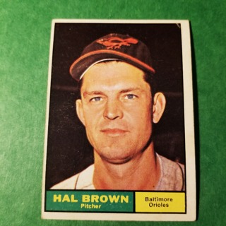 1961 - TOPPS BASEBALL CARD NO. 218 - HAL BROWN - ORIOLES