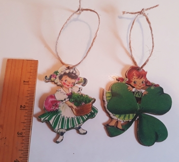 2 Vintage St. Patrick's Day Ornaments
