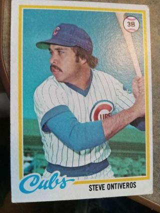 1978 TOPPS STEVE ONTIVEROS CHICAGO CUBS BASEBALL CARD# 76