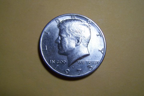 AU 1973-D Kennedy Half Dollar JFK