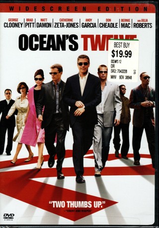 Oceans Twelve - DVD - Clooney / Pitt / Damon - NEW/SEALED