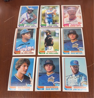 1982 Topps baseball lot