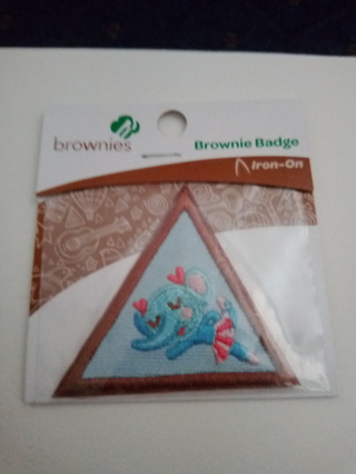 Dancing Elephant Brownie Badge