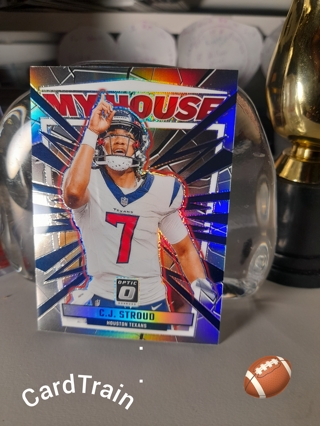 CJ Stroud Silver Rookie MY HOUSE Donruss Optic Prizm