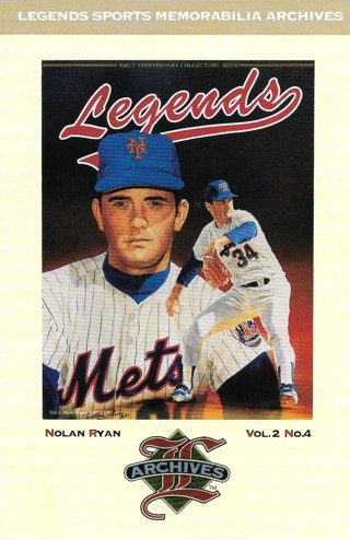 1992 Legends Sports Archives Postcard Nolan Ryan