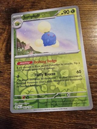 Pokemon Jumpluff reverse holo rare card 003/193