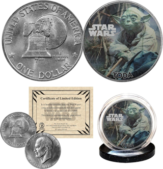 [NEW] Star Wars - Yoda - Officially Licensed 1976 Eisenhower Dollar | U.S. Mint Coin