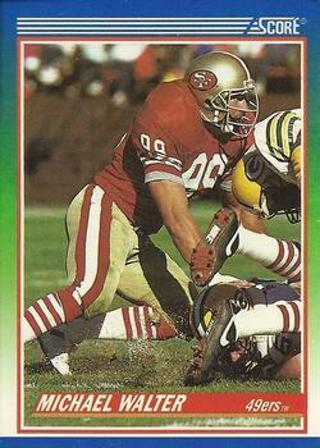 Tradingcard - NFL - 1990 Score #335 - Michael Walter - San Francisco 49ers