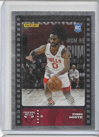 Coby White 2019-20 Panini Sticker Card Silver #87