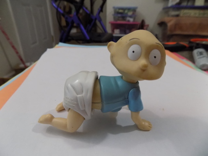 Vintage Tommy Pickles of the Rugrats pvc toy wind up & he crawls