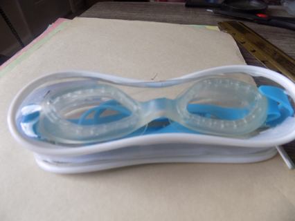 Swim goggles in zippered case