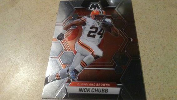 2023 PANINI MOSAIC NICK CHUBB CLEVELAND BROWNS FOOTBALL CARD# 49