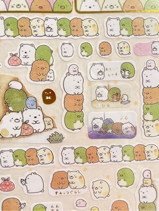 Kawaii San-X Sumikko Gurashi sticker sheet