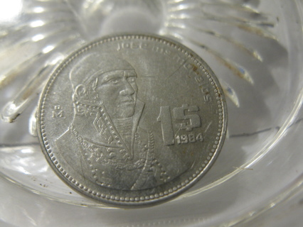 (FC-96) 1984 Mexico: 1 Peso - no RA Signature