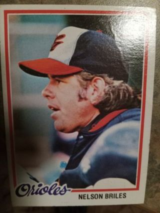 1978 TOPPS NELSON BRILES BALTIMORE ORIOLES BASEBALL CARD# 717