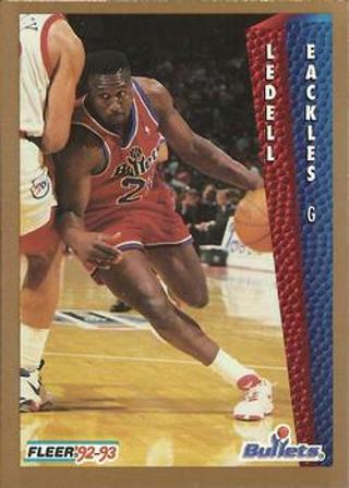 Tradingcard - NBA - 1992-93 Fleer #230 - Ledell Eackles - Washington Bullets