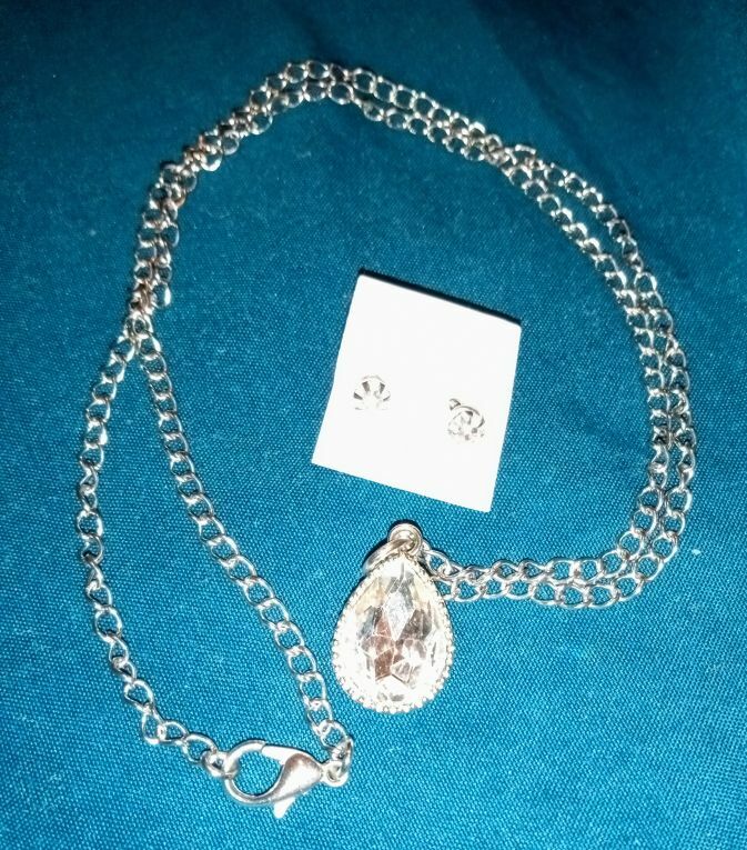 Free: Cubic Zirconia Pendant & Earrings