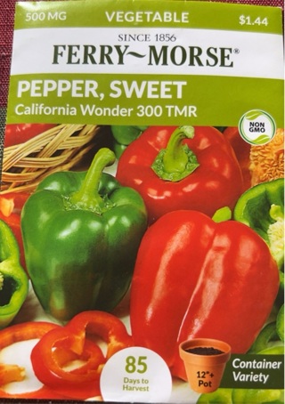 Ferry Morse sweet Pepper Seeds