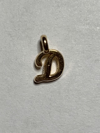♥GOLD INITIAL LETTER CHARMS~#D3~FREE SHIPPING♥